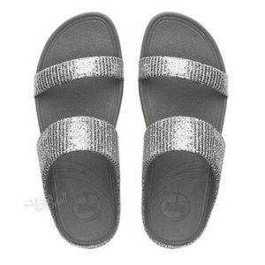 Fitflop Lulu Superglitz Slide Size 8
